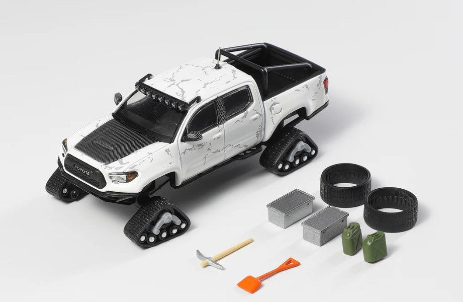 Toyota Tacoma Snow Edition - White Stone Stripe - (With 8 accessories) - GCD - Imported - Torque Tribe